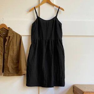 Pyne and Smith Model No.34 Spaghetti Strap Midi Dress, Black, Small